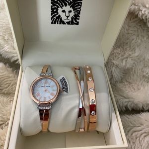 Anne Klein Watch and Bracelet Set